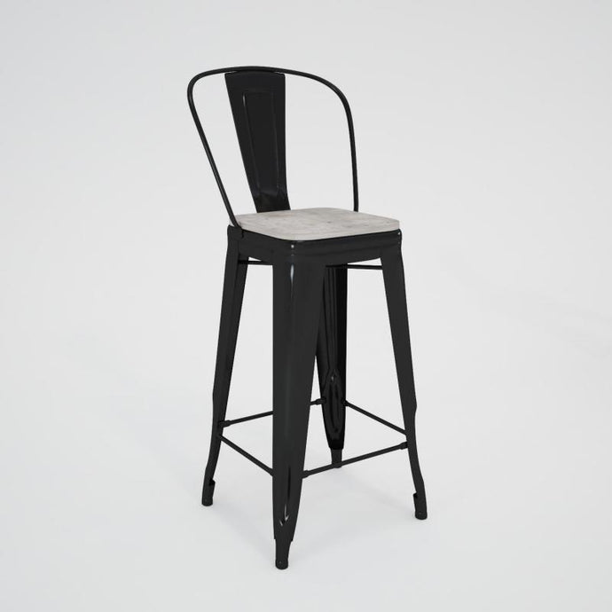 Blanco Replica Tolix Asiento de LP